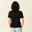T-shirt manches courtes noir femme