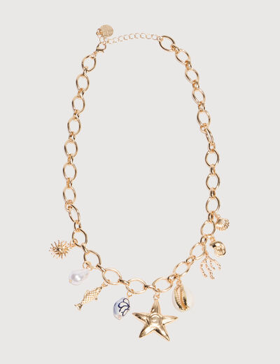 Collier couleur or femme