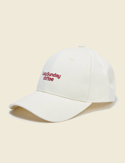 Casquette ecru homme