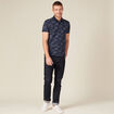 Polo manches courtes bleu marine homme