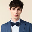 Noeud de papillon bleu foncé homme