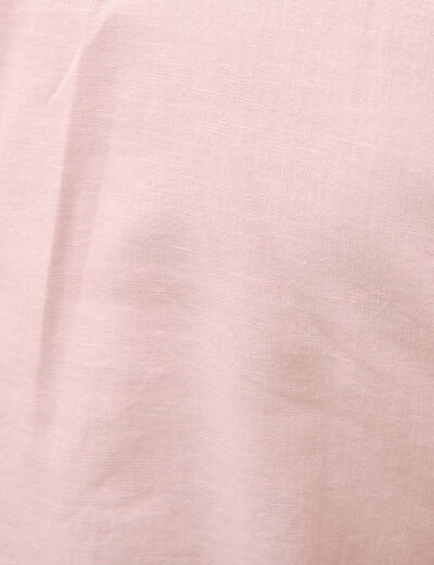Chemise manches longues rose pastel homme