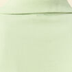 Pantalon large taille haute fluide vert clair femme