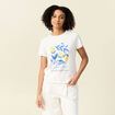 T-shirt manches courtes blanc femme