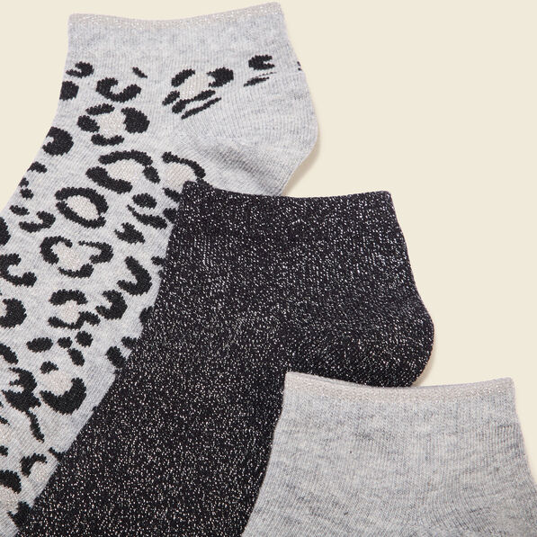 Lot 3 paires chaussettes gris femme