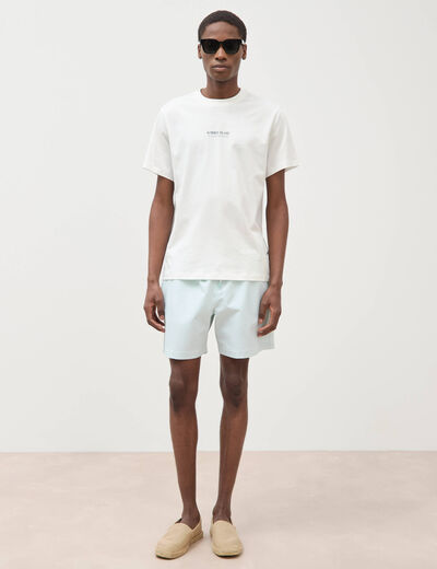 Short de bain bleu gris homme