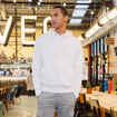 Sweat à capuche ecru homme