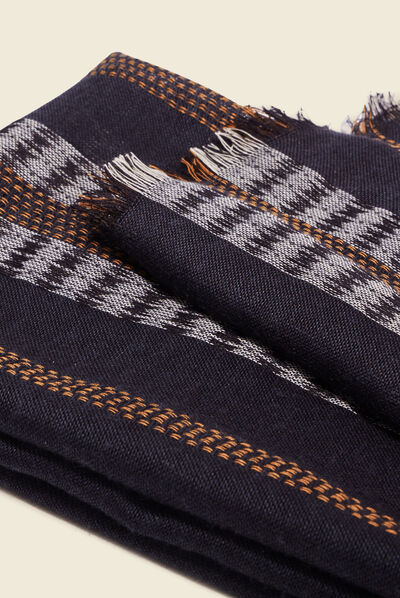 Foulard noir homme