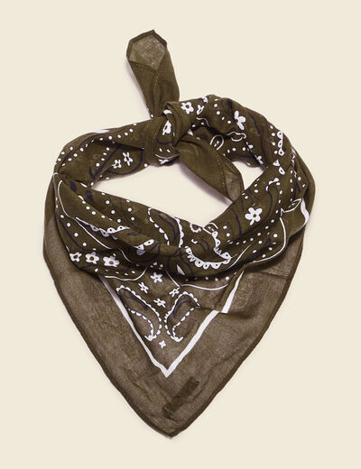 Bandana taupe homme
