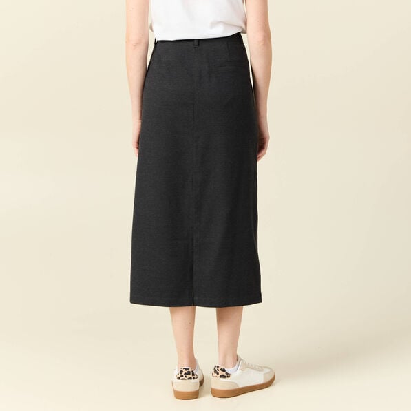 jupe longue droite gris femme Jupe longue droite gris femme