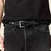 Ceinture tressée noir homme