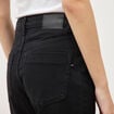 Jeans mom 7/8&egrave;me denim noir femme