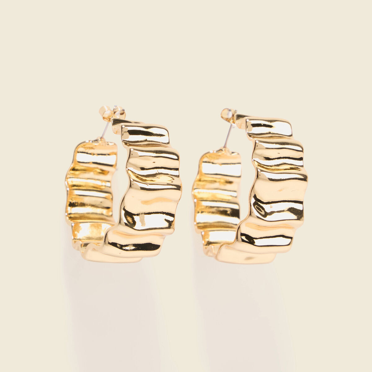 Boucles d'oreilles couleur or femme