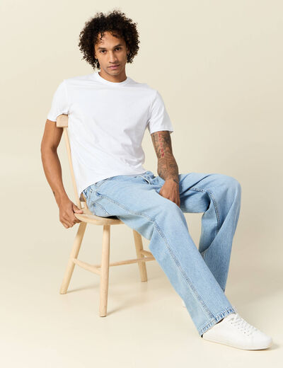 T-shirt éco-responsable blanc homme