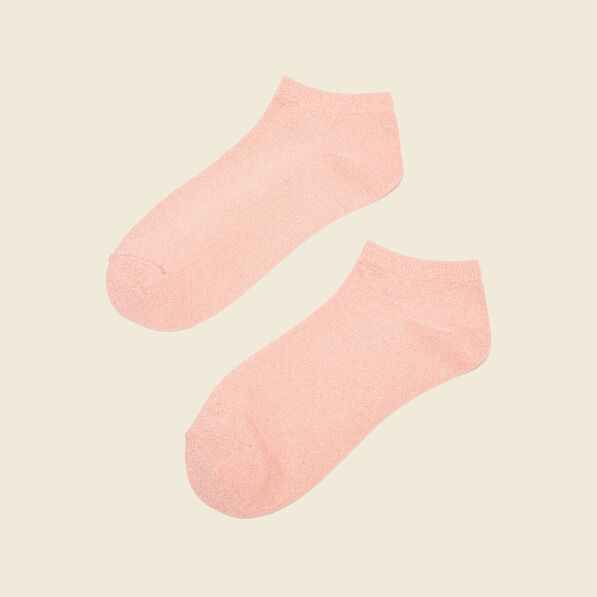 Chaussettes rose saumon femme