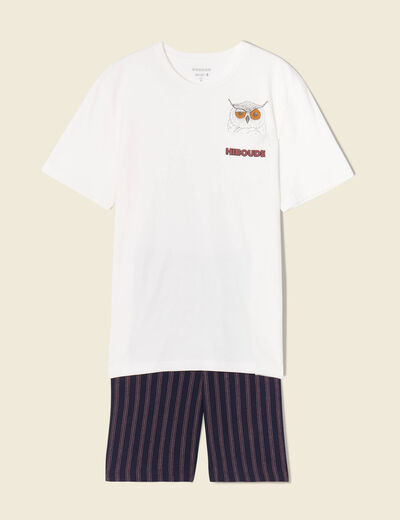 Pyjama éco-responsable ecru homme