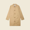 Trench long doublé beige femme