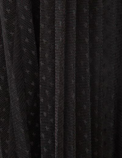Jupe avec doublure noir femme