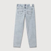 Jeans girlfriend 5 poches denim snow bleu femme