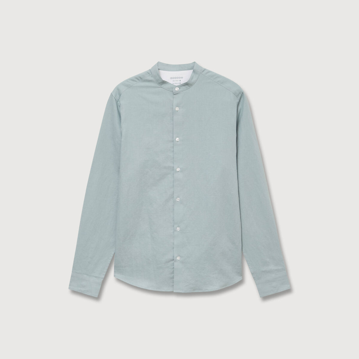 Chemise manches longues vert clair homme