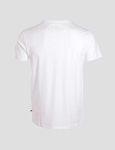 T-shirt col V homme Instinct blanc homme