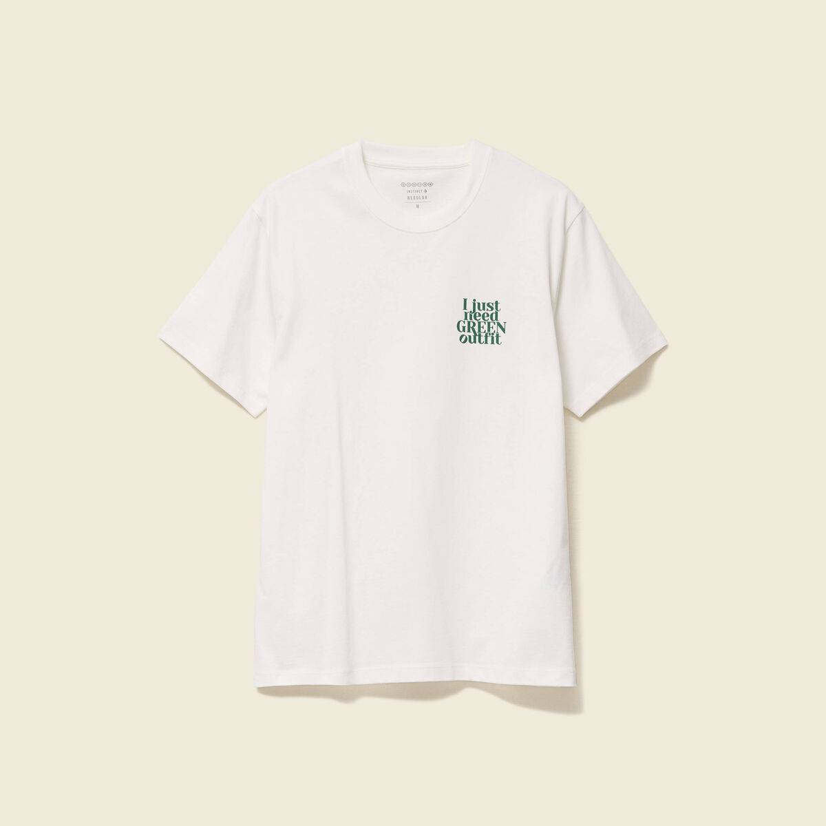 T-shirt en coton ecru homme