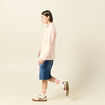 Veste blazer manches longues rose champagne femme