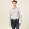 Chemise manches longues bleu homme