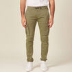 Pantalon battle bas resserré vert kaki homme