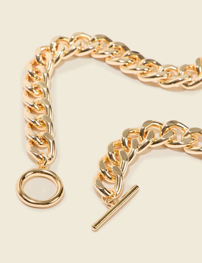 Collier couleur or femme