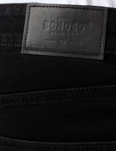 Jeans skinny tapered denim noir homme