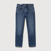 Jeans straight en coton longueur 32 denim stone homme