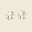 Boucles d'oreilles clous vert pastel femme