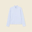 Chemise manches longues bleu ciel femme