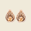 Boucles d'oreilles clous couleur or femme