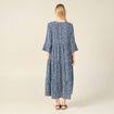 Robe longue éco-responsable bleu marine femme