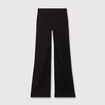 Jeans flare &agrave; pont denim noir femme