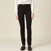 Jeans slim taille haute denim noir femme