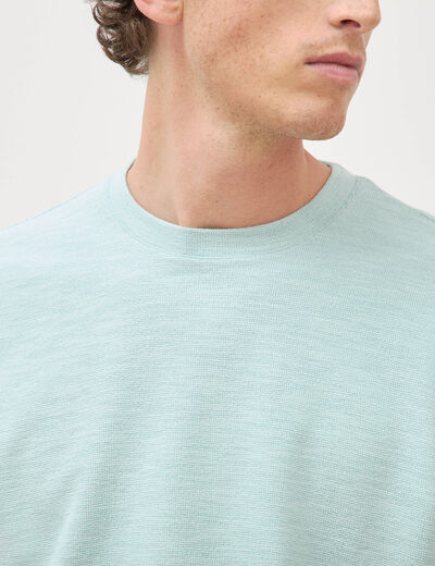 T-shirt manches courtes bleu gris homme