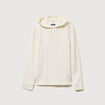 T-shirt &agrave; capuche ecru homme