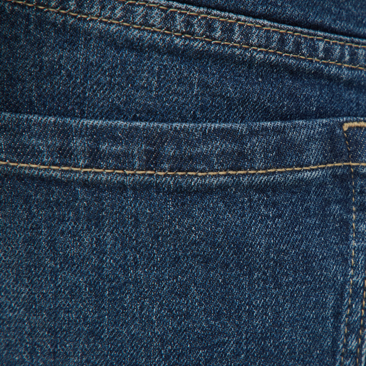Jeans large taille haute denim brut femme
