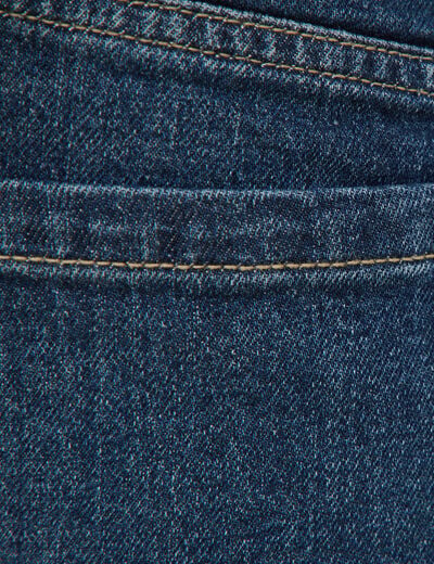 Jeans large taille haute denim brut femme
