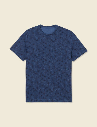 T-shirt manches courtes bleu marine homme