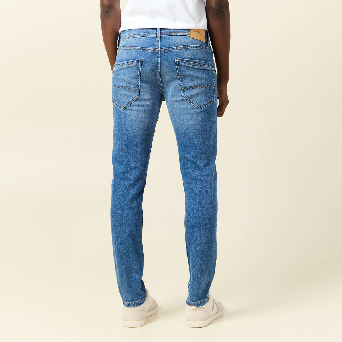 Jeans slim longueur 32 denim stone homme