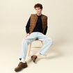 Pull éco-responsable bleu marine homme