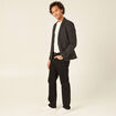 Veste blazer boutonn&eacute;e noir homme
