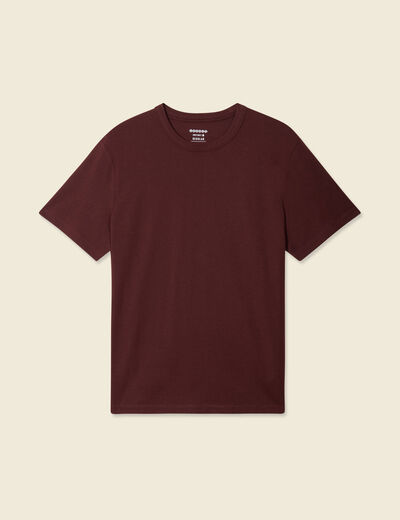 T-shirt éco-responsable bordeaux homme