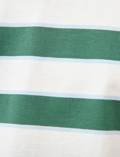 T-shirt ample en coton col rond ecru homme