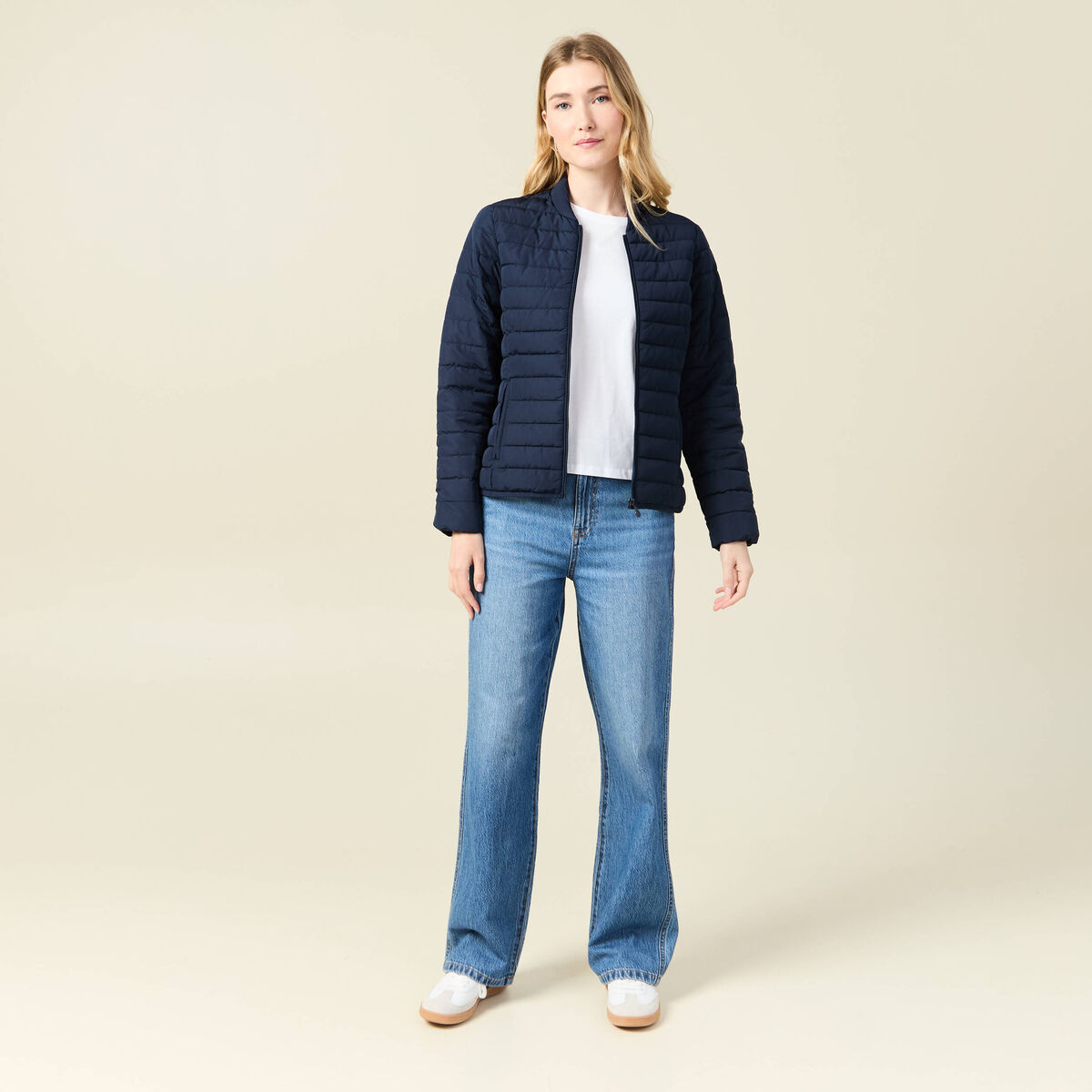 Doudoune éco-responsable bleu marine femme