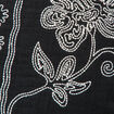 Veste en coton avec broderie noir femme
